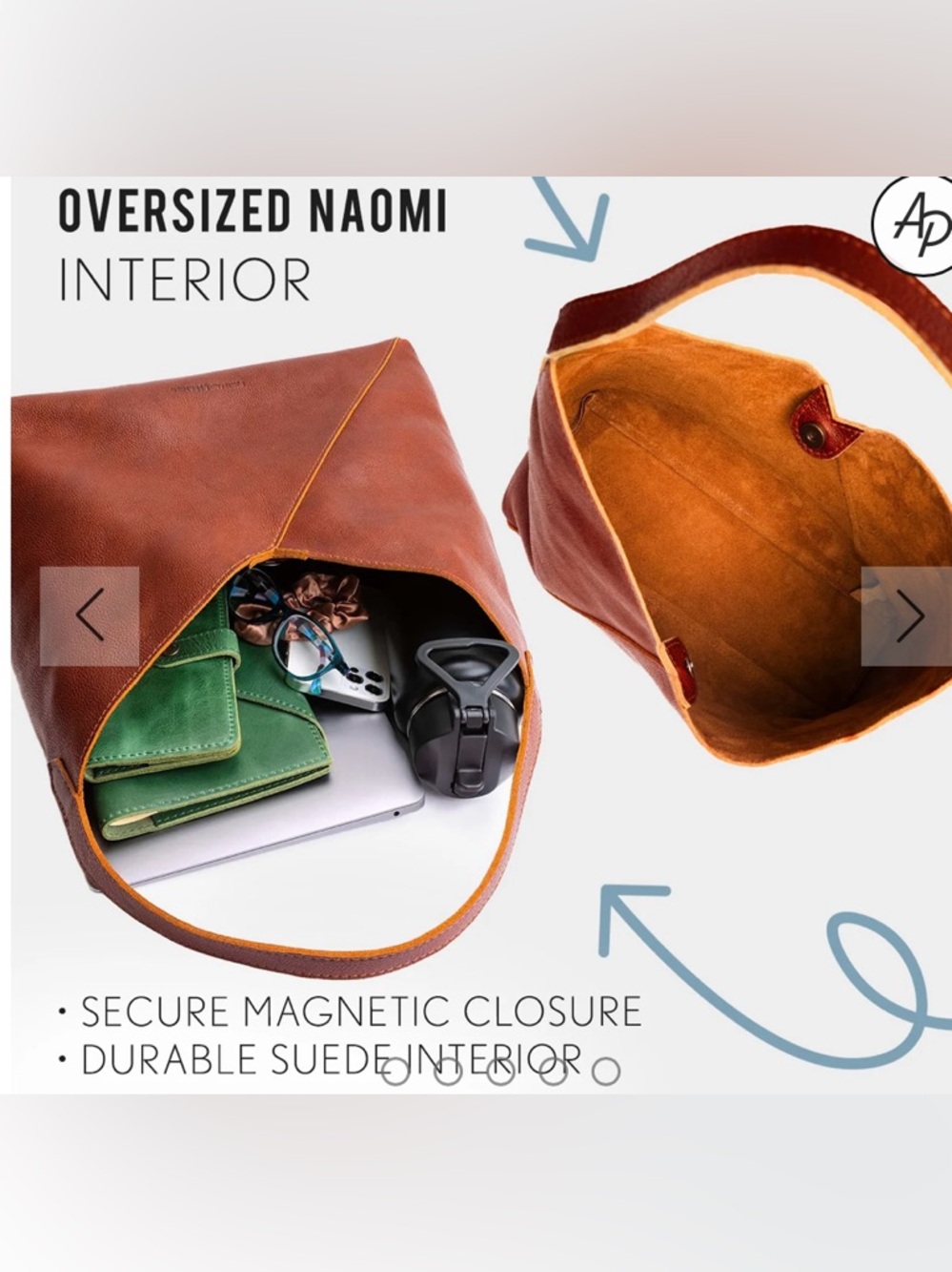 Portland Leather Oversized Naomi Bag
Honey - Picture 15 of 16